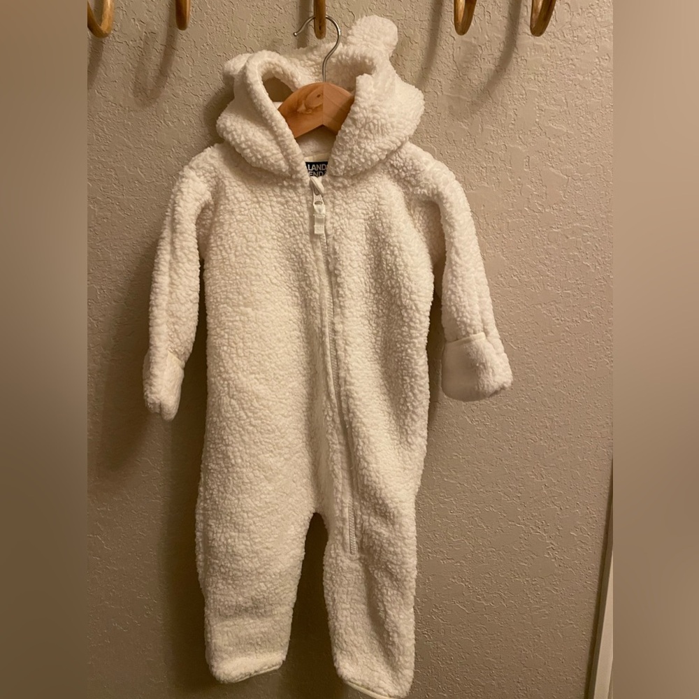 NWOT Lands and teddy bear suit (6-12 months)